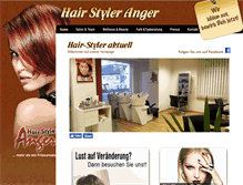 Tablet Screenshot of hair-styler-anger.de